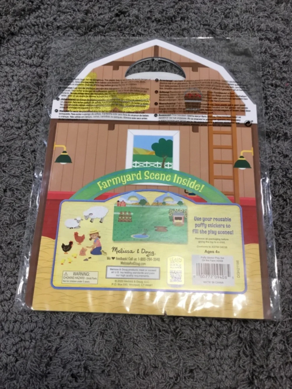 Melissa & Doug On the Farm Puffy Sticker Play Set